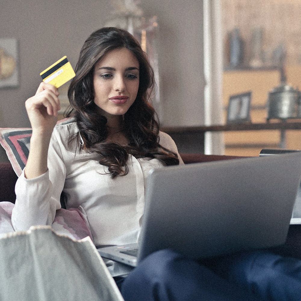 buying on laptop