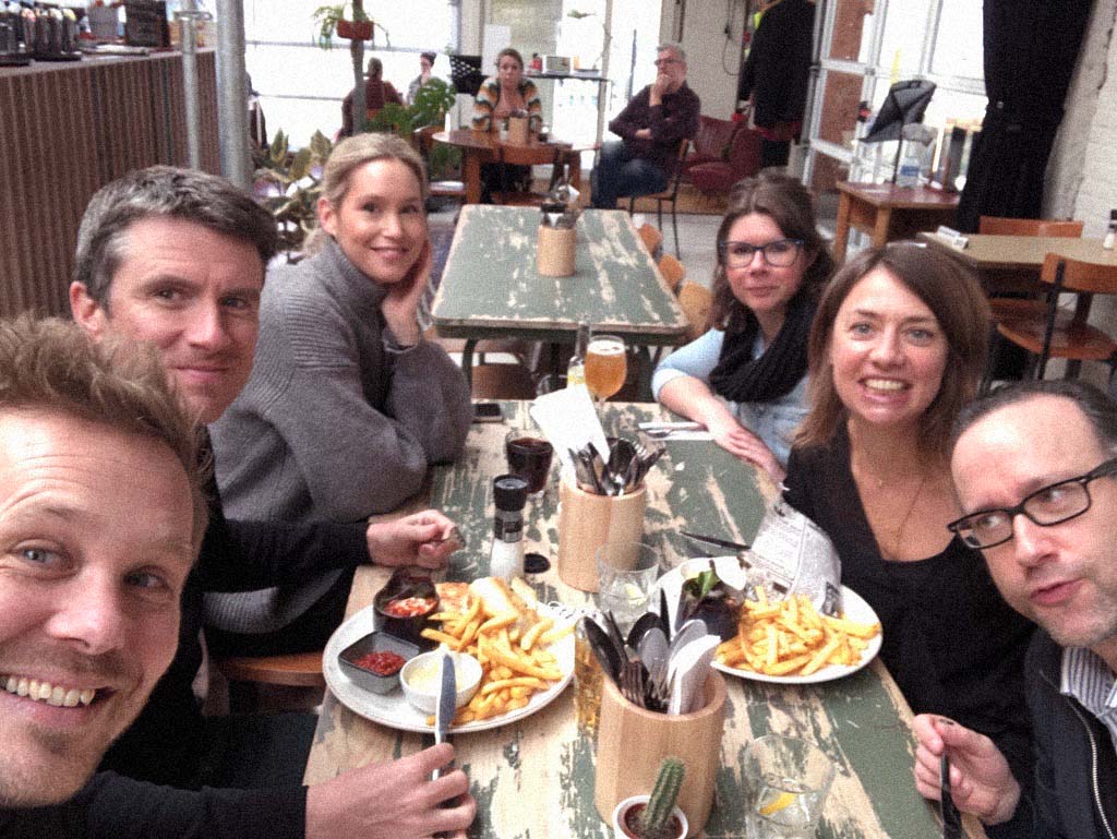 Colleagues at lunch