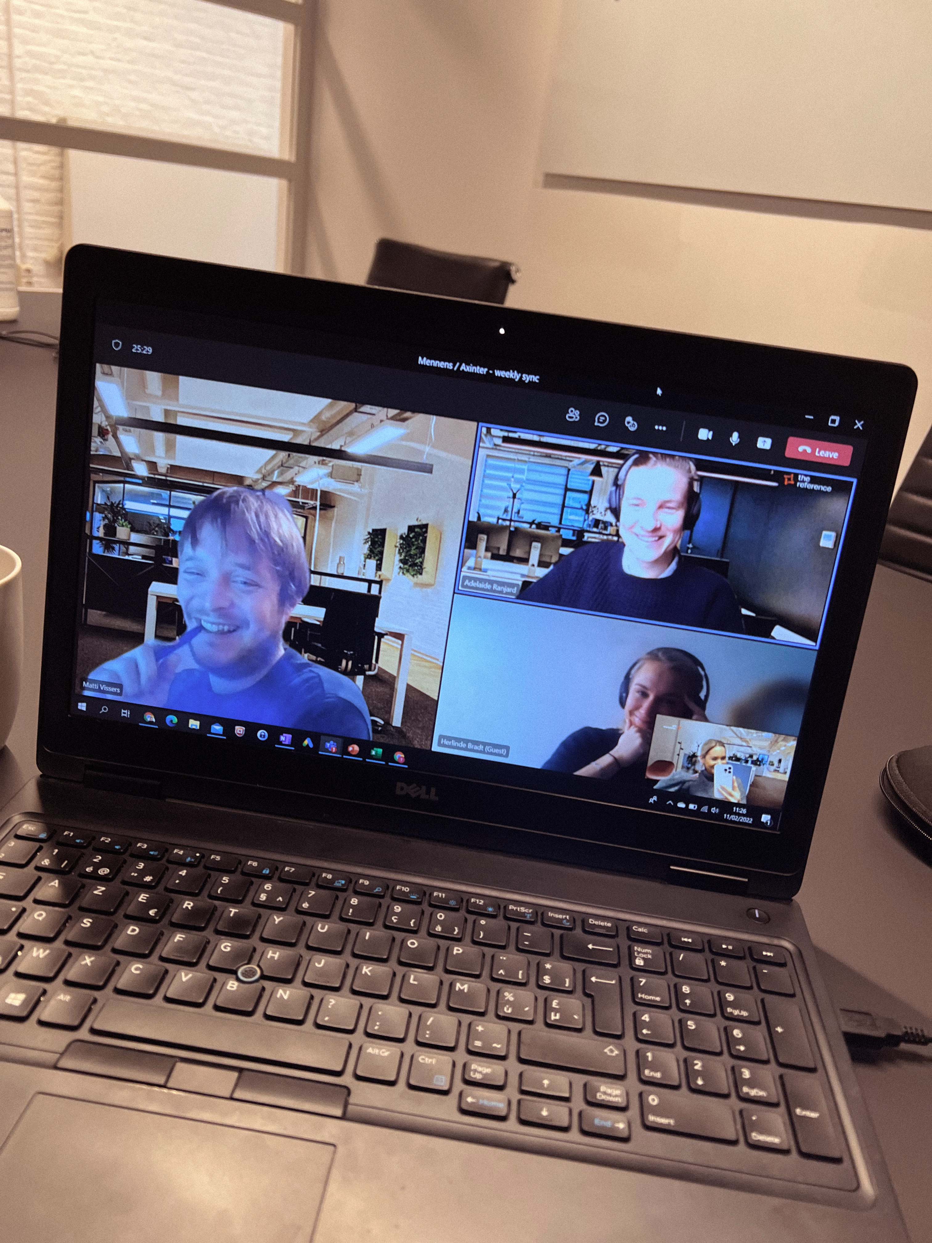 Teams call at The Reference