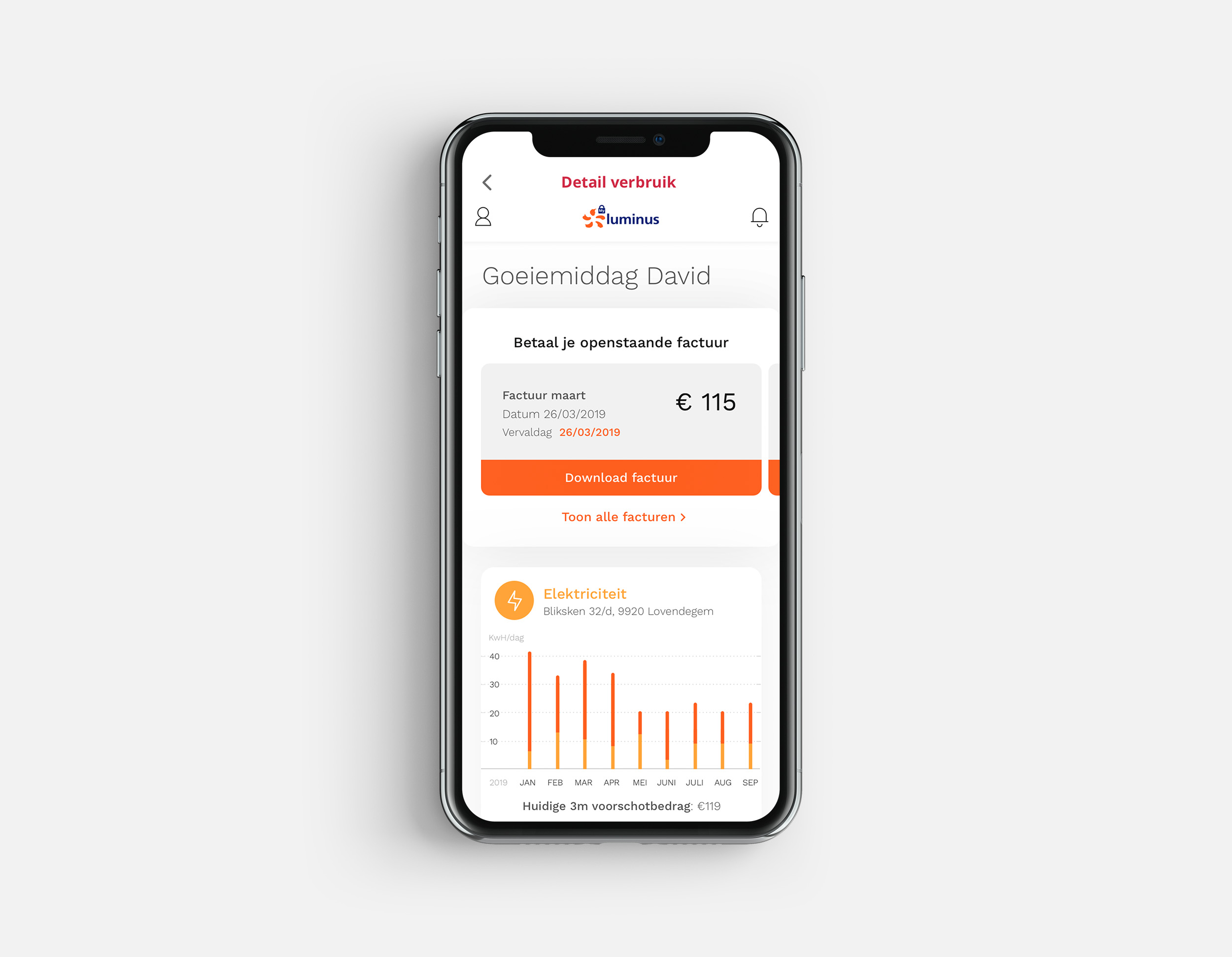Luminus app screenshot 1