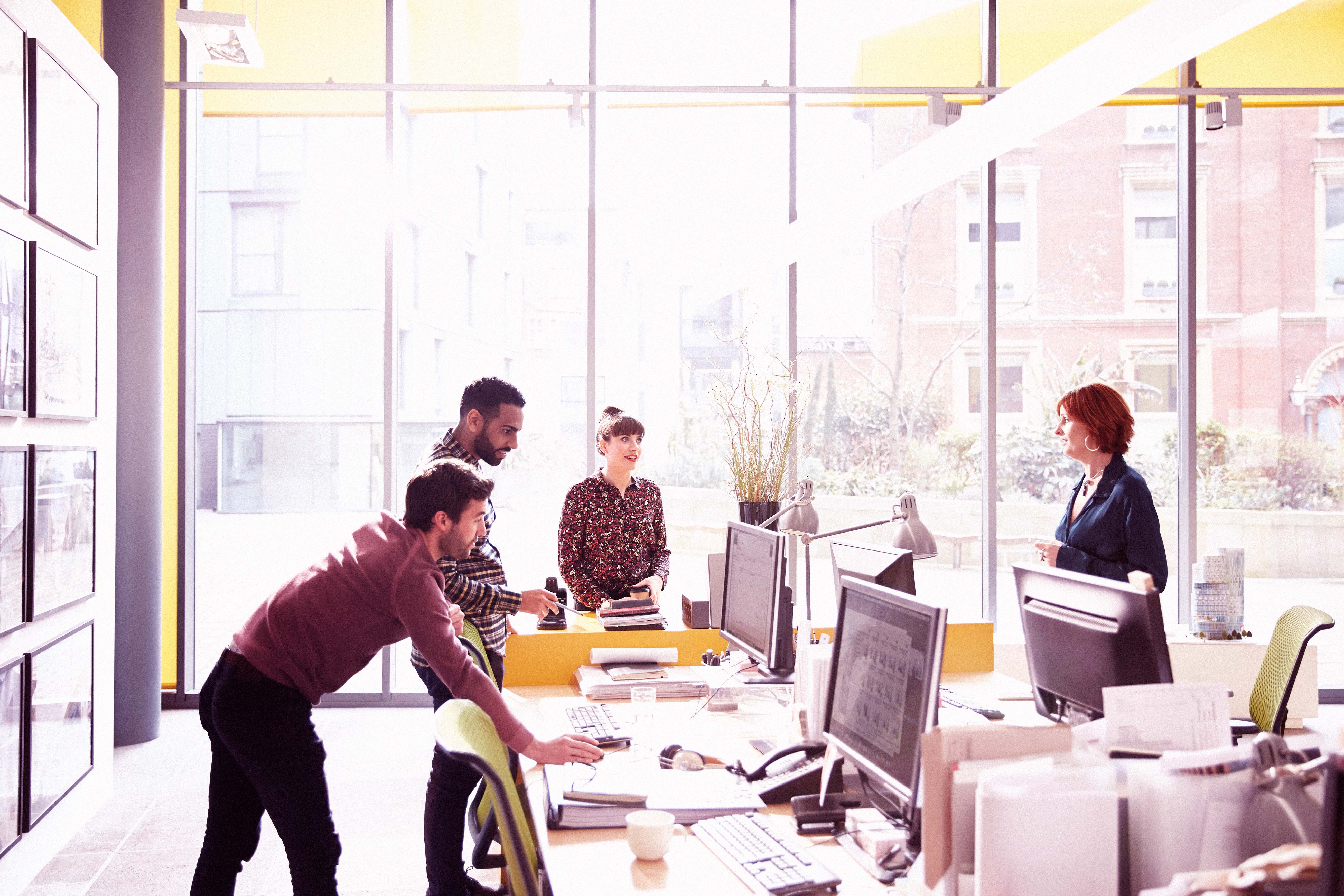 Coworking colleagues