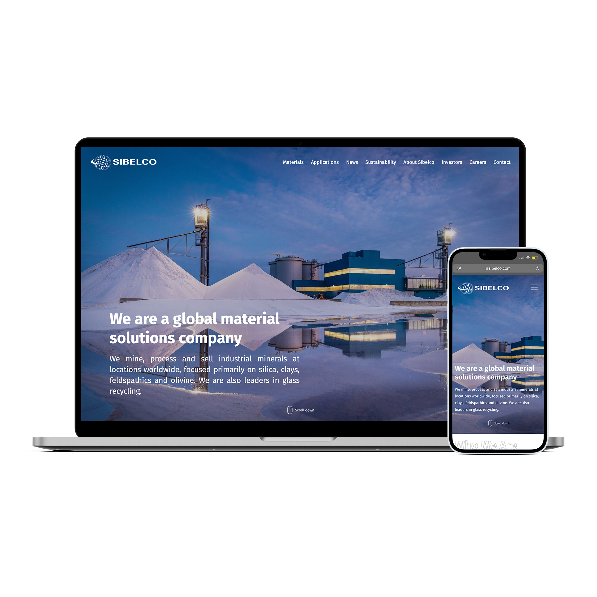 Sibelco website all platforms