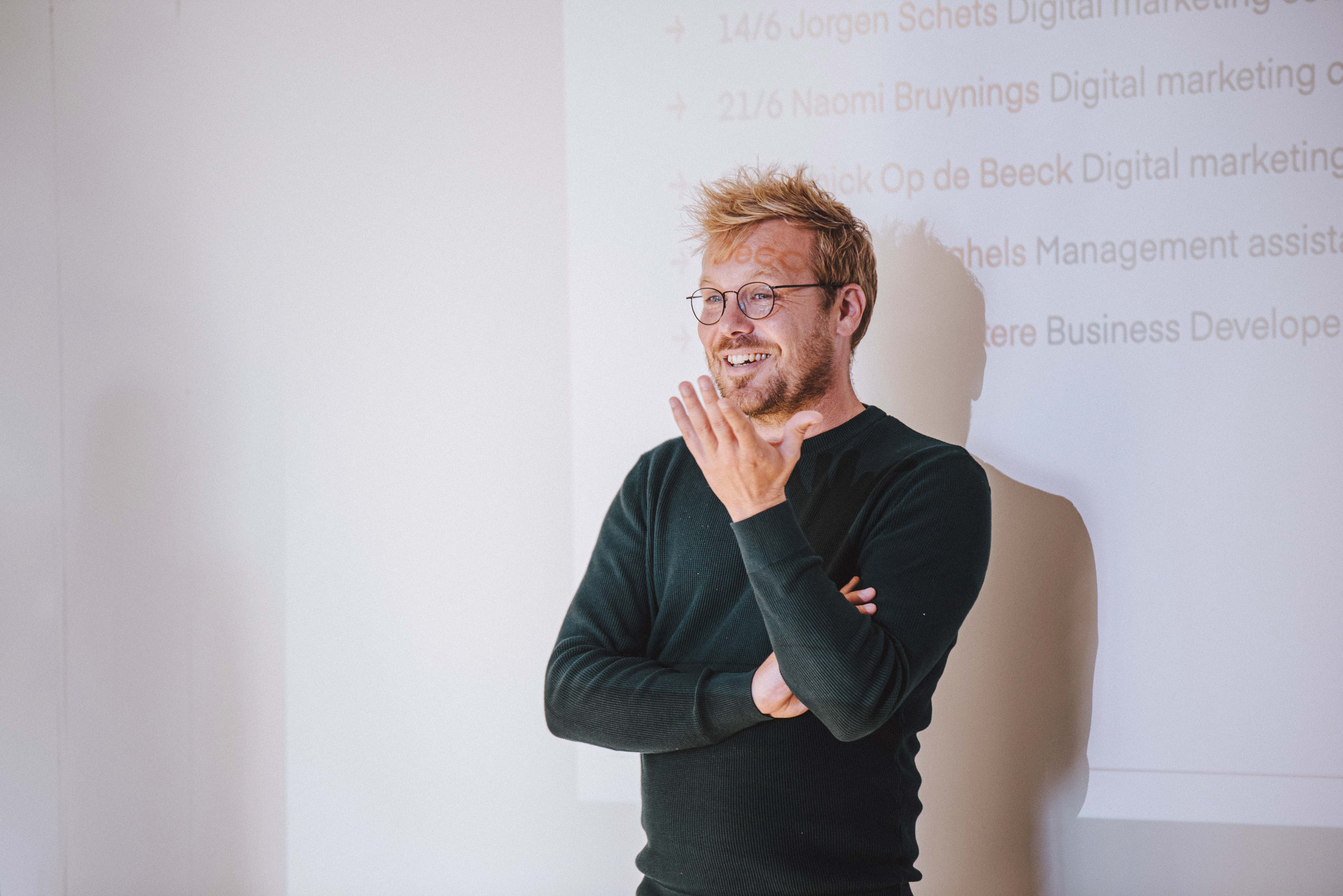 Christophe Lagast presenting