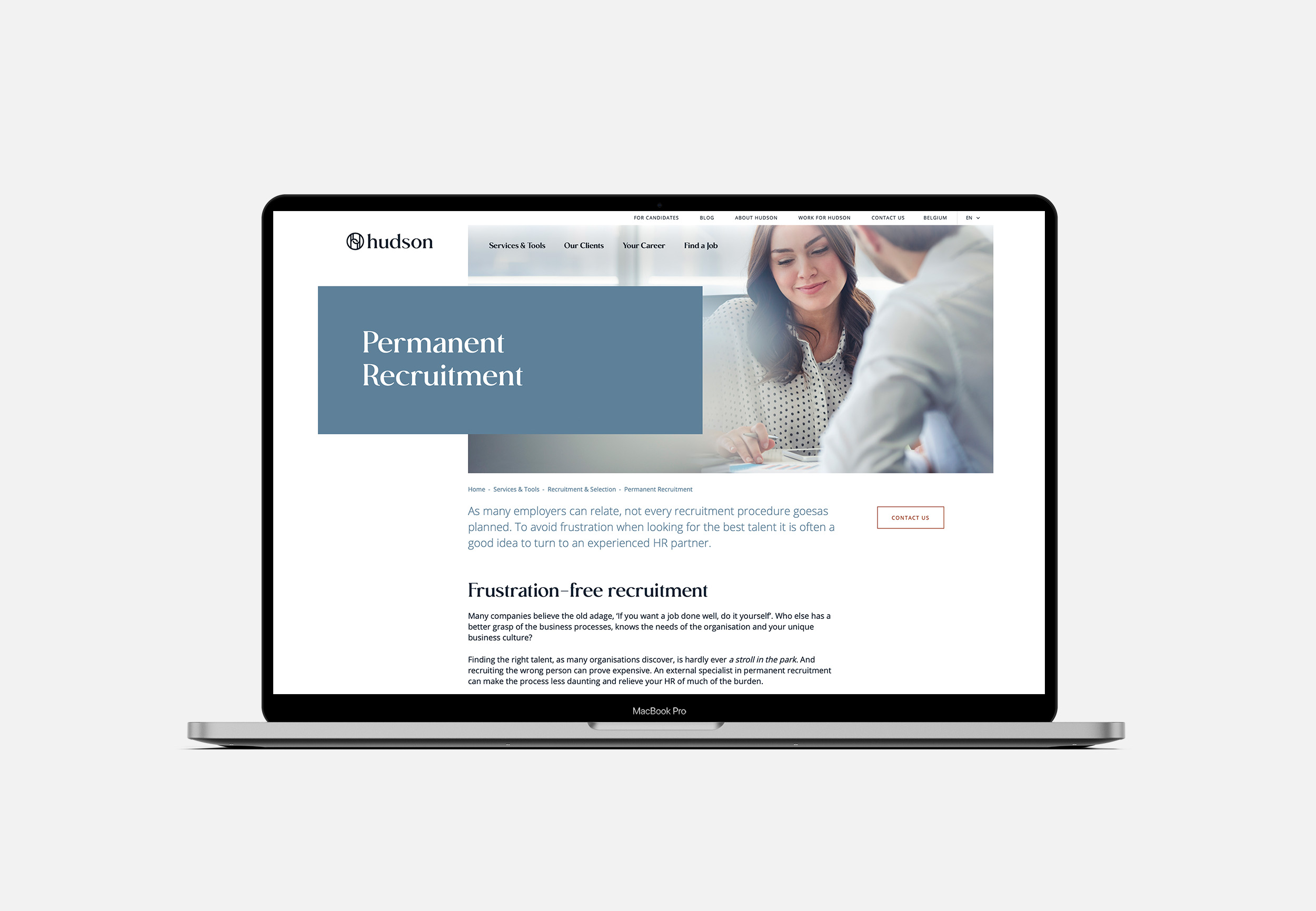 Hudson website example
